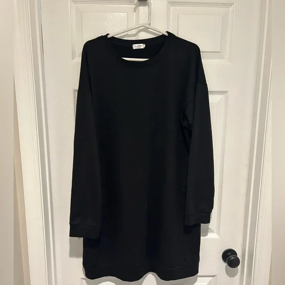 plus size long sleeve cocktail dresses Plus Size Party Black Fringe High Collar Long Sleeve Bodycon Mini Dresses